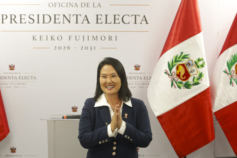 Keiko Fujimori promete «nueva etapa» para Perú, tras proclamación oficial de su triunfo