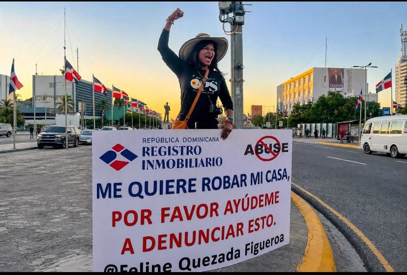La  llamada heroína de la feria quién es abogada y activista , Feliné Quezada Figueroa,  llevará frente al Palacio Nacional reclamo de justicia tras cinco años de lucha.