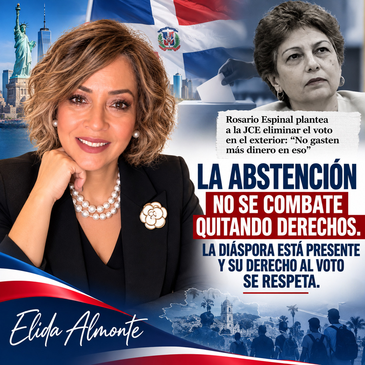 La abstención no se combate recortando derechos: la diáspora está presente y su voto se respeta